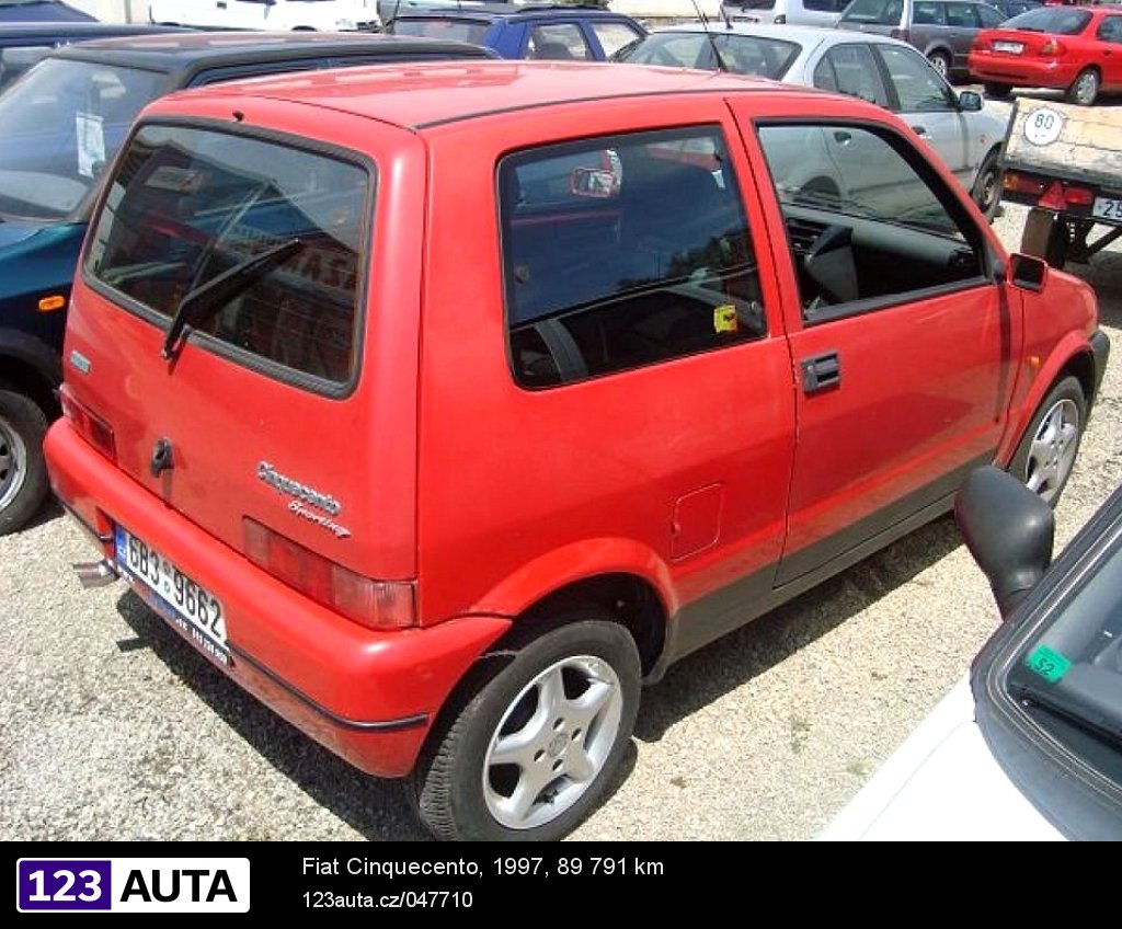 Fiat Cinquecento, 1997 - pohled č. 3